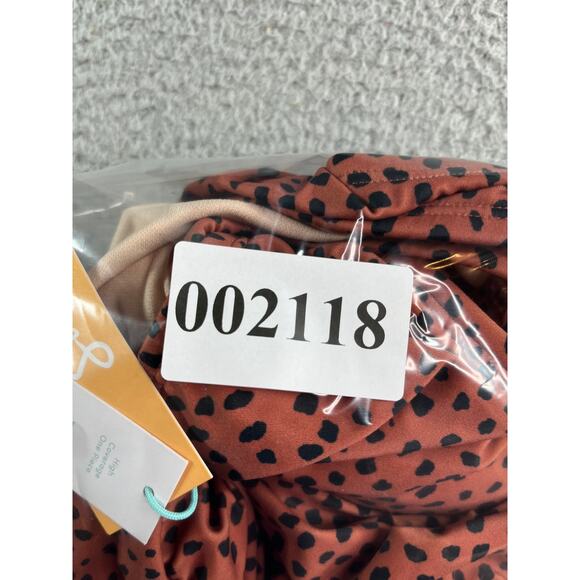 Kona Sol Swimsuit Womens Size 22 Brown Polka Dots Adjust Straps One Piece NWT - Picture 11 of 11